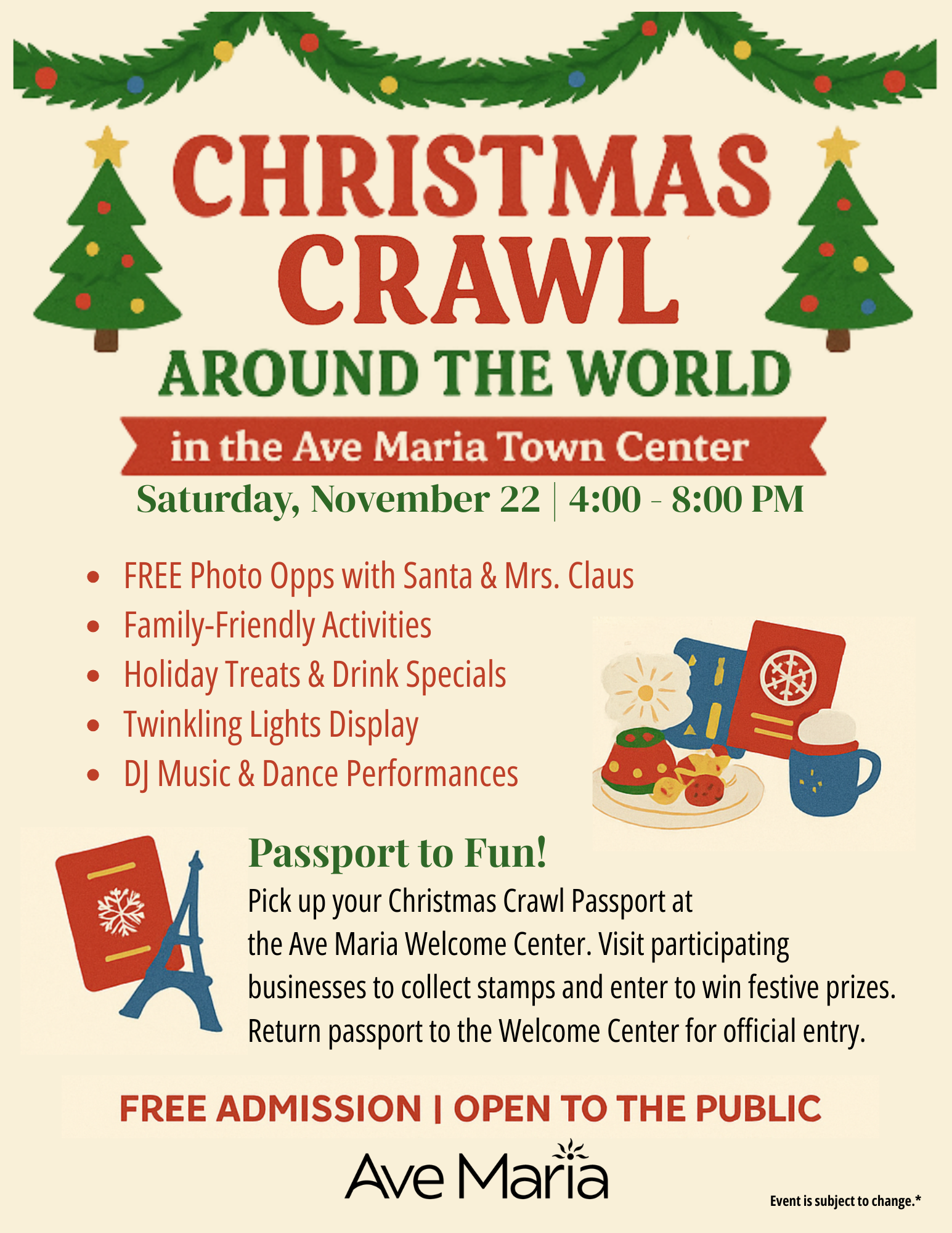 Christmas Crawl Around the World, 2025