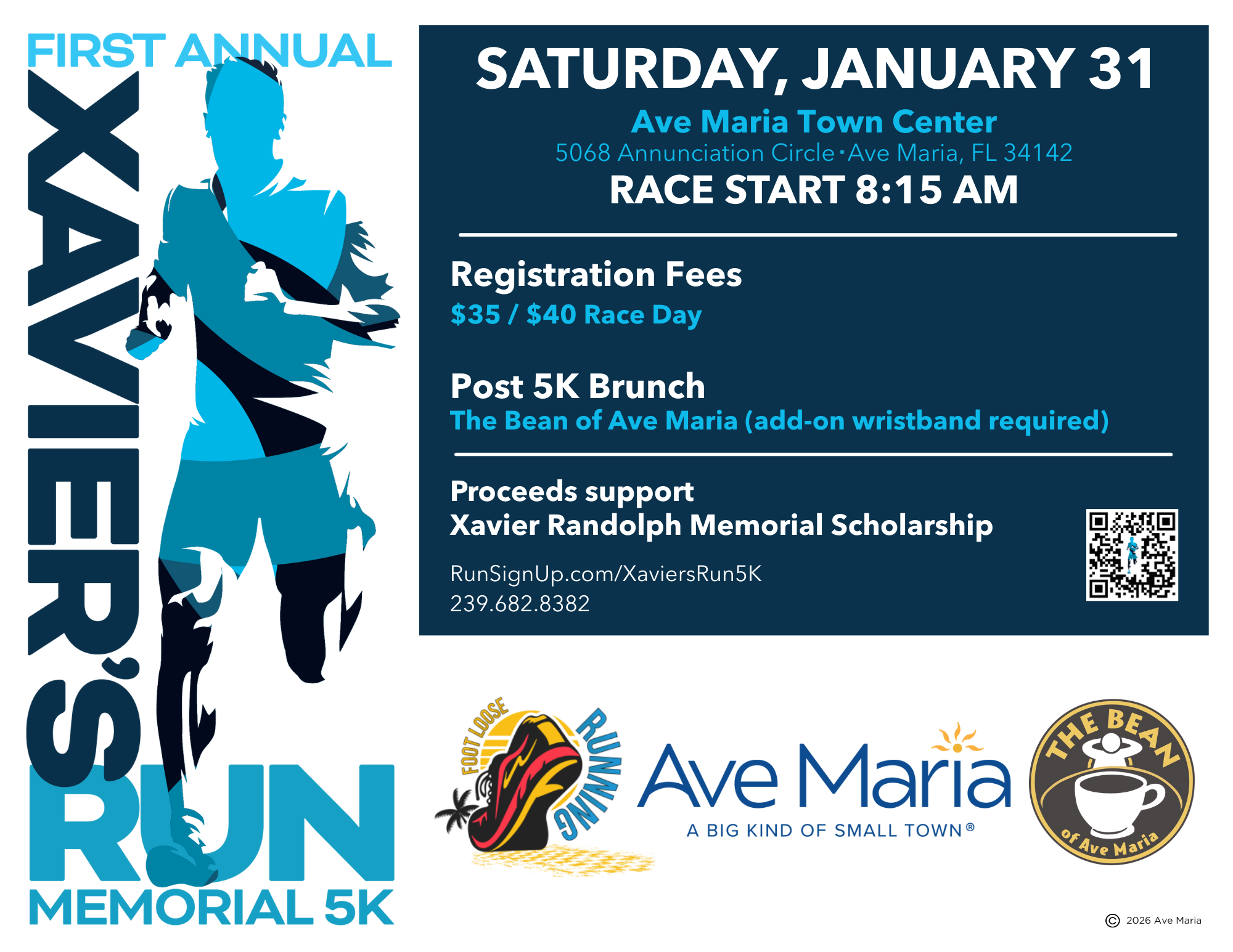 Xavier's Run Memorial 5K, 2025 event flyer